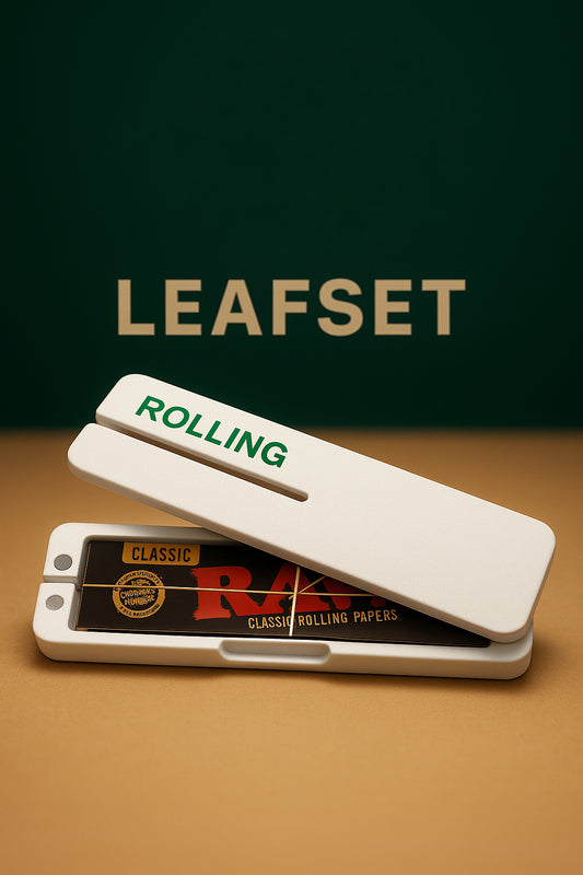 ROLLING STAND – Étui pour paquet de feuilles à rouler et support de roulage compact